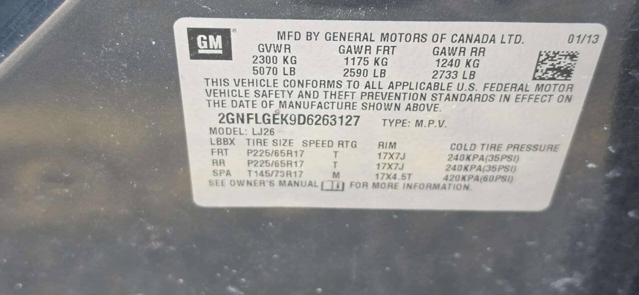 Used 2013 Chevrolet Equinox LTZ AWD/4WD image 9