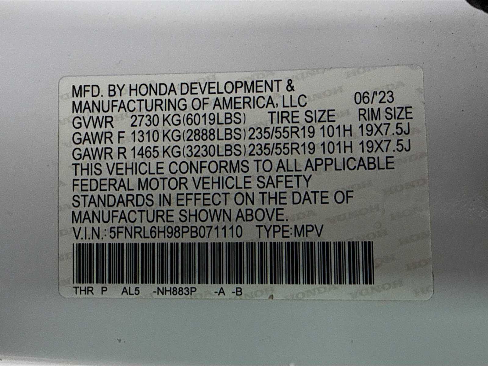 Certified 2023 Honda Odyssey Elite image 40