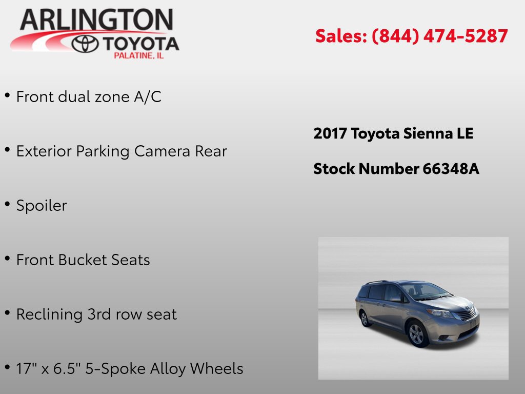 Used 2017 Toyota Sienna LE FWD image 2