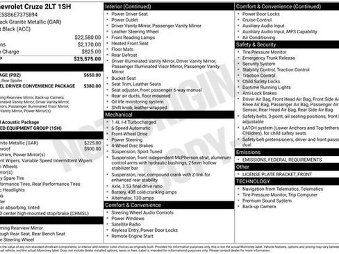 Used 2014 Chevrolet Cruze LT w/ RS Package image 2