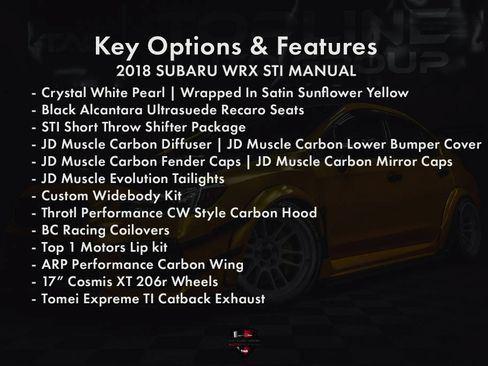 Used 2018 Subaru WRX STI AWD/4WD image 2