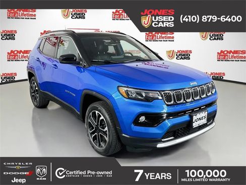 Used 2023 Jeep Compass Limited w/ Sun and Sound Group AWD/4WD image 1