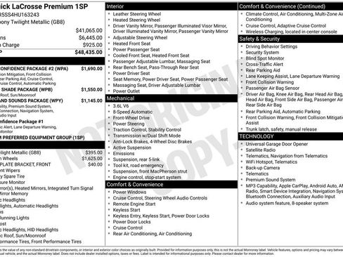 Used 2017 Buick LaCrosse Premium w/ Driver Confidence Package #2 image 7