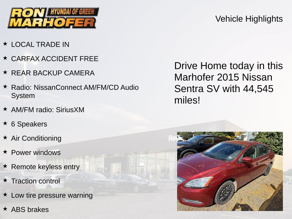 Used 2015 Nissan Sentra SV FWD image 10