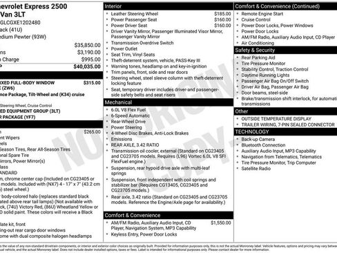 Used 2014 Chevrolet Express 2500 Extended image 3