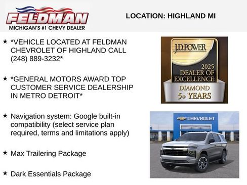 New 2026 Chevrolet Tahoe LS w/ LPO, Dark Essentials Package AWD/4WD image 3