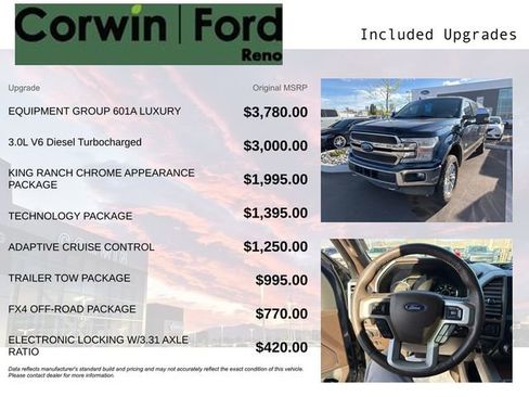 Used 2018 Ford F150 King Ranch w/ Equipment Group 601A Luxury image 3