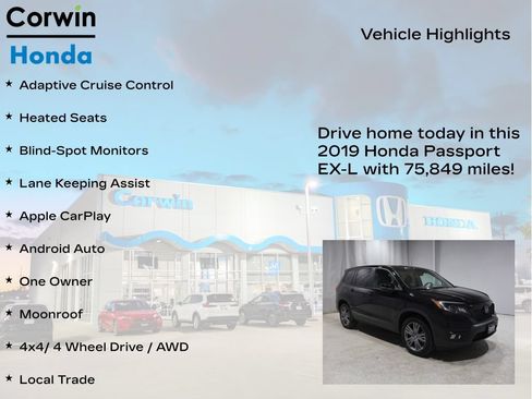 Used 2019 Honda Passport EX-L image 6