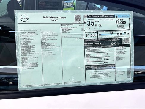 New 2025 Nissan Versa S image 19