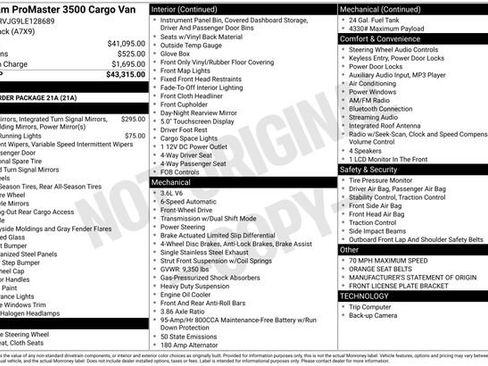 Used 2020 RAM ProMaster 3500 image 37
