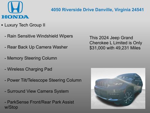 Used 2024 Jeep Grand Cherokee L Limited w/ Luxury Tech Group II image 12