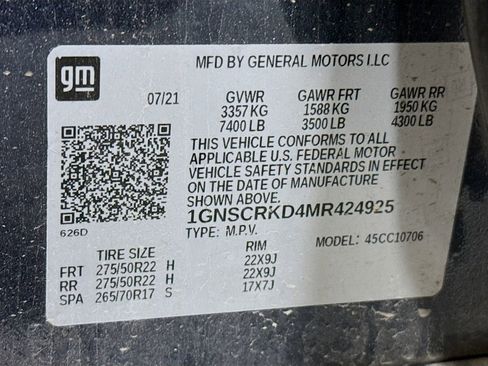 Used 2021 Chevrolet Tahoe RST RWD image 32