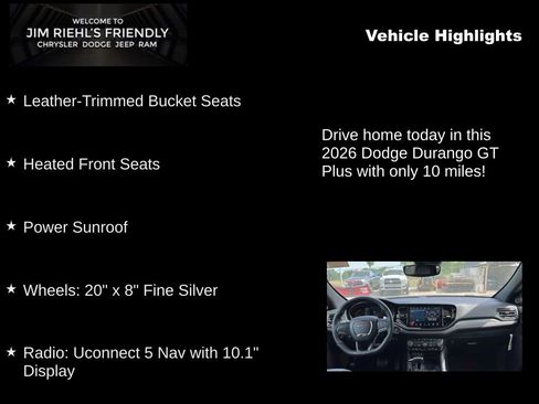Used 2026 Dodge Durango GT AWD/4WD image 5