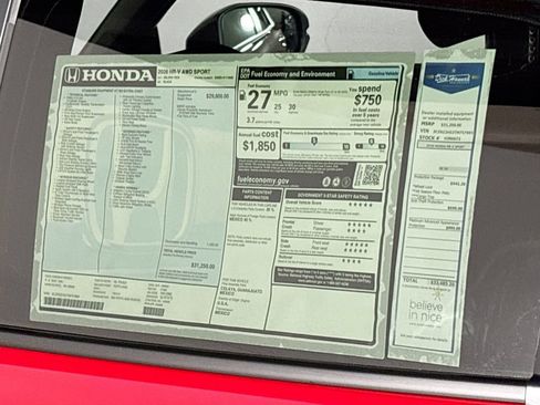 New 2026 Honda HR-V Sport image 23