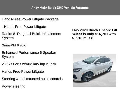 Used 2020 Buick Encore GX Select w/ Sport Touring Package FWD image 7