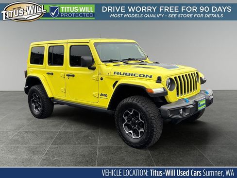 Used 2023 Jeep Wrangler Unlimited Rubicon 4xe w/ Cold Weather Group AWD/4WD image 1