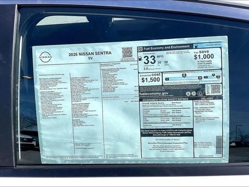 New 2026 Nissan Sentra SV w/ SV Convenience Package image 13