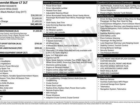 New 2025 Chevrolet Blazer LT w/ Convenience Package image 20