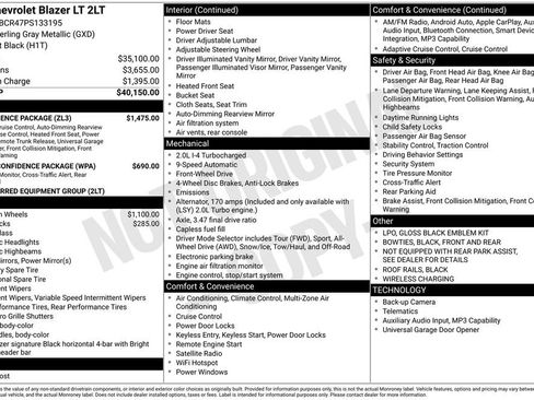 Used 2023 Chevrolet Blazer LT w/ Convenience Package image 40