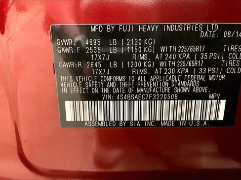 Used 2015 Subaru Outback 2.5i Premium image 33