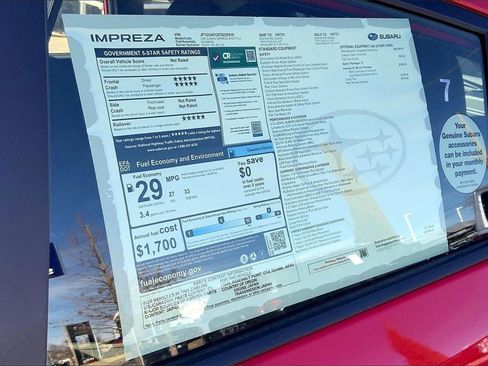 New 2026 Subaru Impreza 2.0i Sport image 14