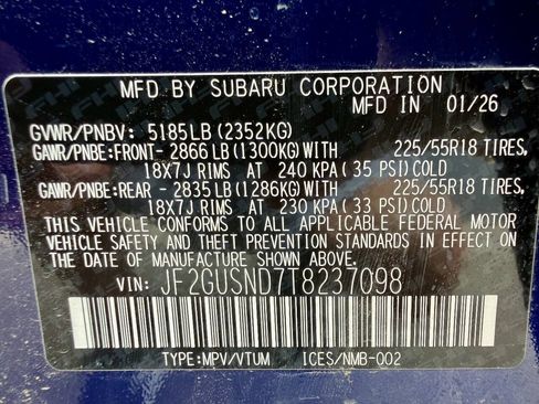 Used 2026 Subaru Crosstrek 2.5i Limited AWD/4WD image 52