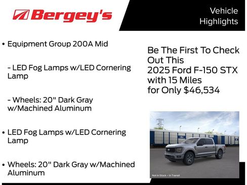 New 2025 Ford F150 STX w/ Equipment Group 200A image 5