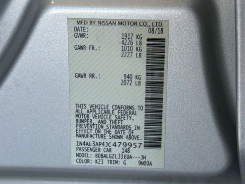 Used 2018 Nissan Altima 2.5 S w/ S Convenience Package image 22