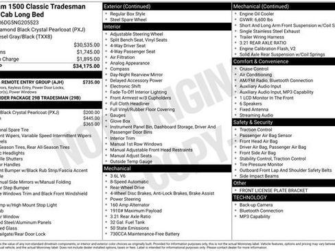 Certified 2022 RAM 1500 Tradesman w/ Power & Remote Entry Group RWD image 12