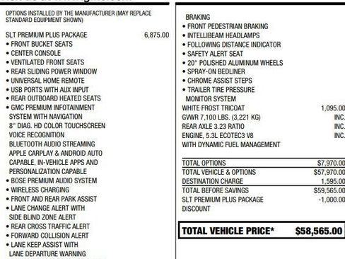 Used 2019 GMC Sierra 1500 SLT w/ SLT Premium Plus Package image 2