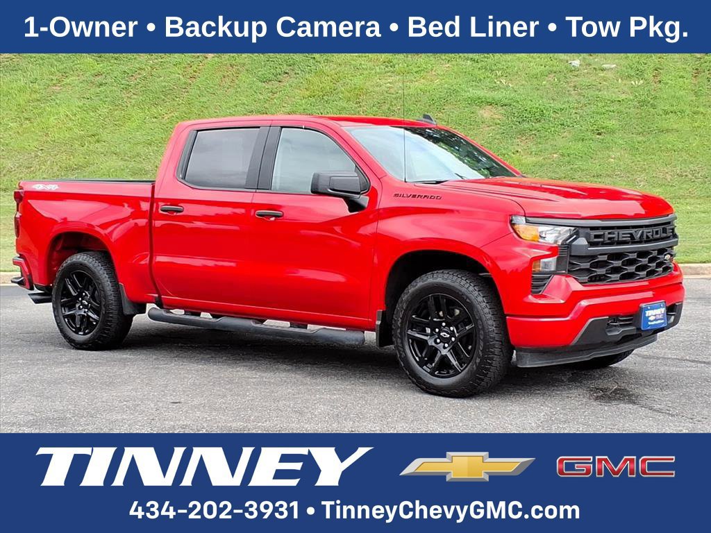 Used 2026 Chevrolet Silverado 1500 Custom w/ Turbomax Blackout Package AWD/4WD image 1