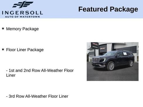 Used 2025 GMC Acadia Denali w/ LPO, Floor Liner Package AWD/4WD image 15