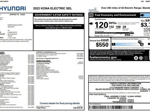 Used 2022 Hyundai Kona SEL w/ Convenience Package image 7