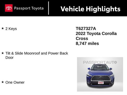 Certified 2022 Toyota Corolla Cross XLE image 15