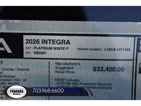 New 2026 Acura Integra FWD image 36