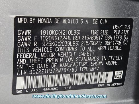 Certified 2024 Honda HR-V LX image 13