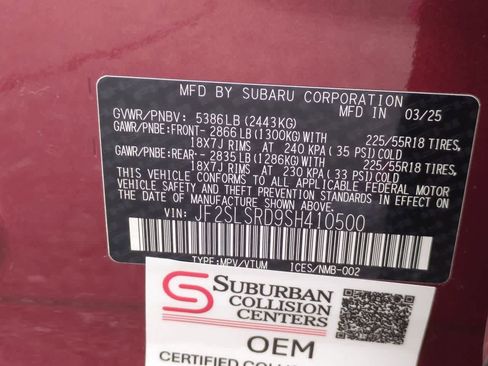 Used 2025 Subaru Forester Limited w/ Popular Package AWD/4WD image 37