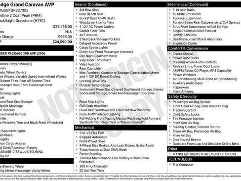 Used 2016 Dodge Grand Caravan American Value Package FWD image 4