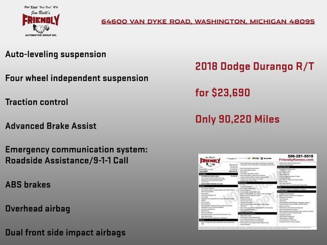 Used 2018 Dodge Durango R/T w/ Technology Group AWD/4WD image 6