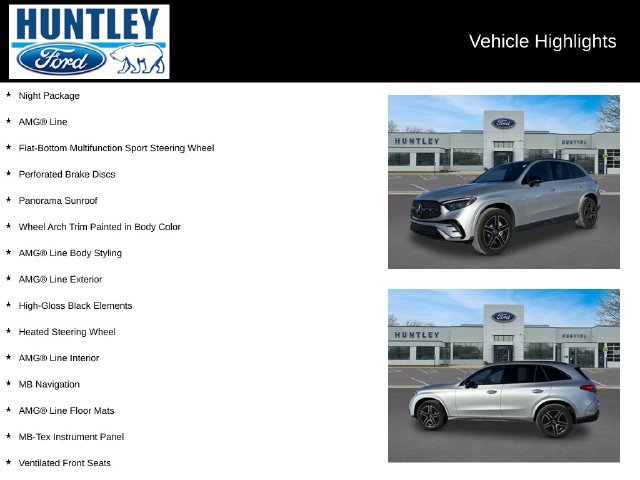 Used 2025 Mercedes-Benz GLC 300 4MATIC w/ AMG Line image 2