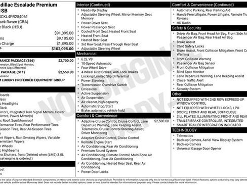 Used 2023 Cadillac Escalade Premium Luxury w/ Performance Package image 6