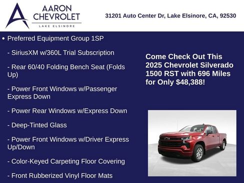 Used 2025 Chevrolet Silverado 1500 RST w/ Z71 Off-Road Package image 5