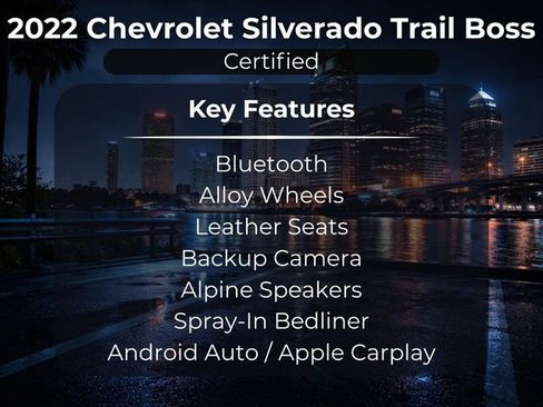 Used 2022 Chevrolet Silverado 1500 LT Trail Boss w/ Bed Protection Package AWD/4WD image 14