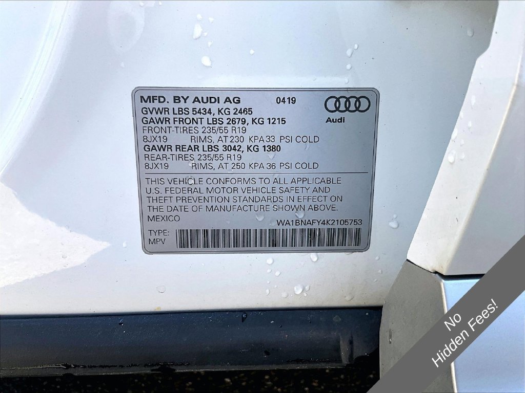 Used 2019 Audi Q5 2.0T Premium Plus w/ Premium Plus Package AWD/4WD image 29