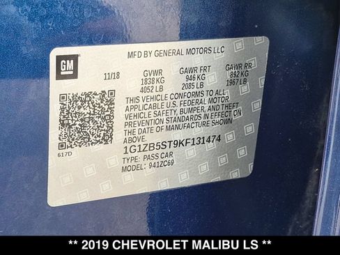 Used 2019 Chevrolet Malibu LS FWD image 28