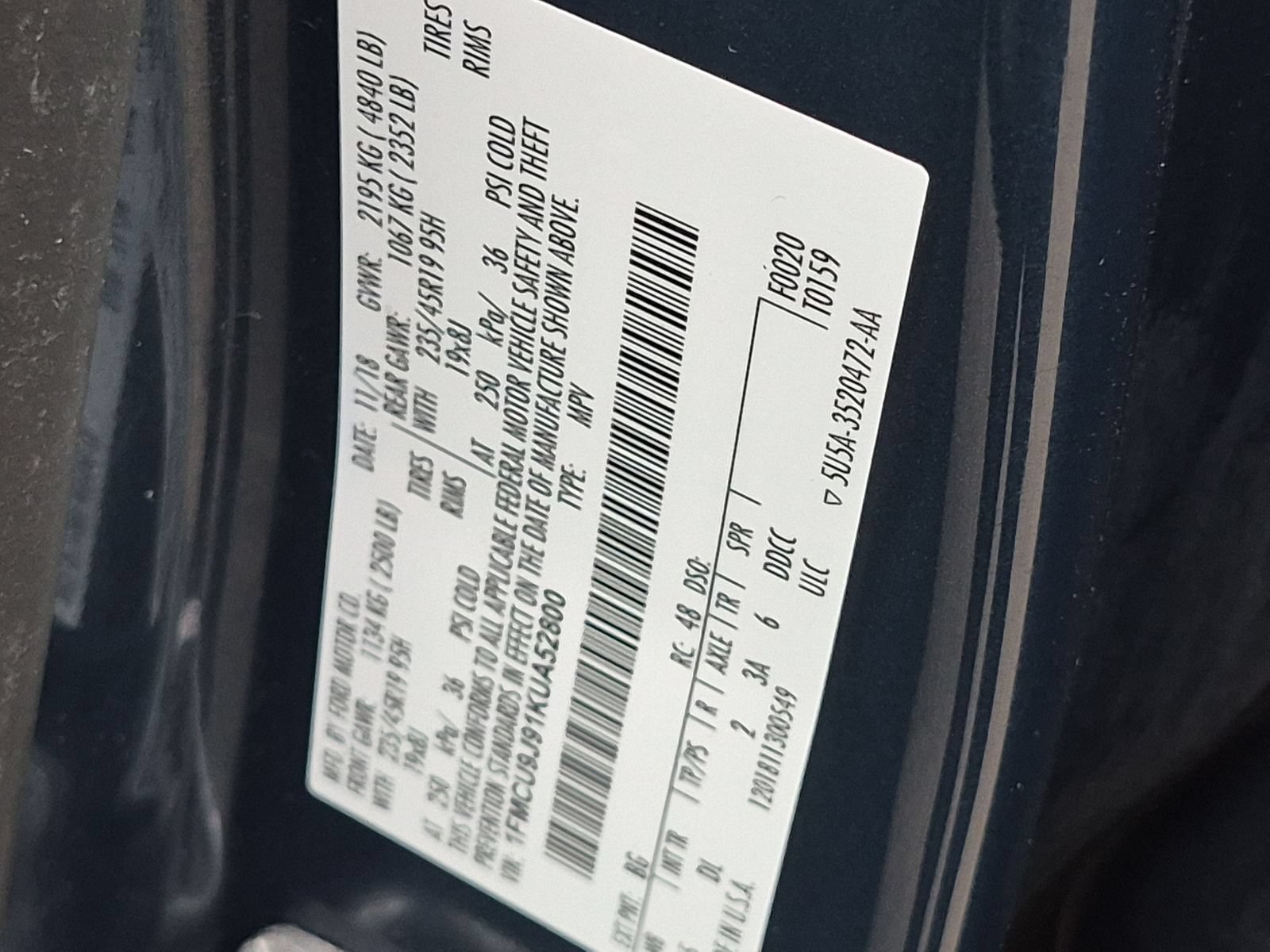 Used 2019 Ford Escape Titanium AWD/4WD image 29