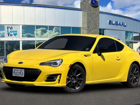 Used 2017 Subaru BRZ Series.Yellow RWD image 1