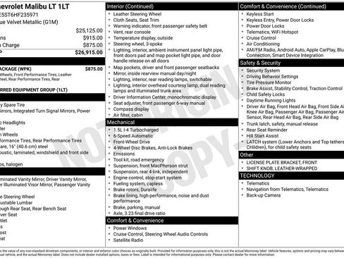 Used 2017 Chevrolet Malibu LT w/ Sport Package image 33