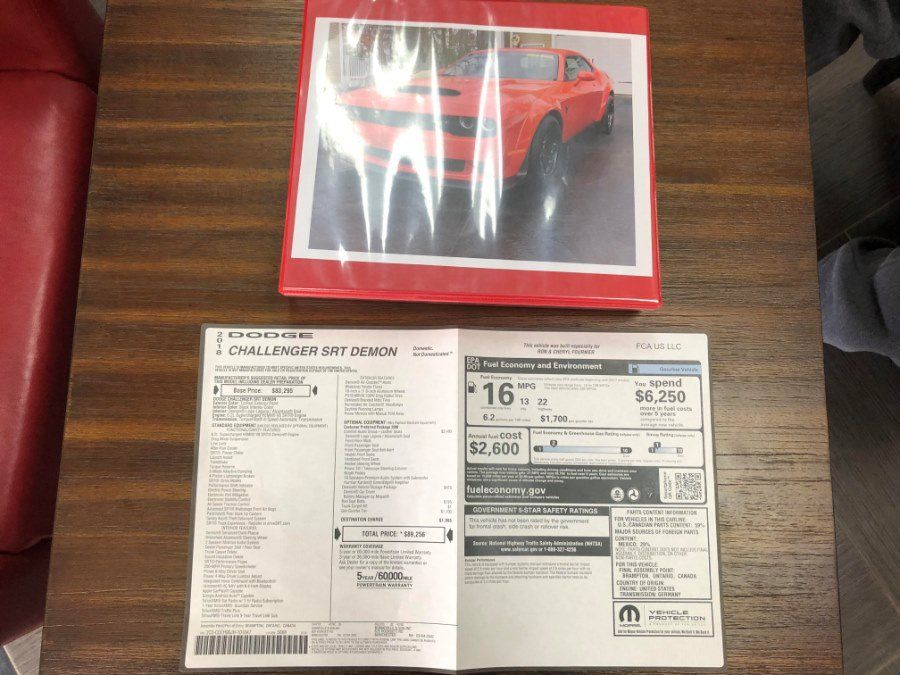 Used 2018 Dodge Challenger SRT Demon RWD image 35
