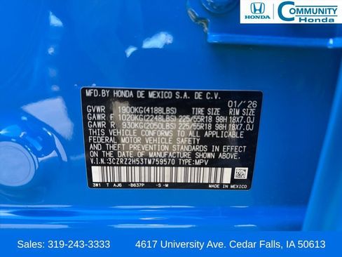 New 2026 Honda HR-V Sport image 30